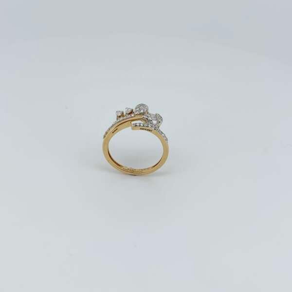 Contemporary Modern Diamond Ring