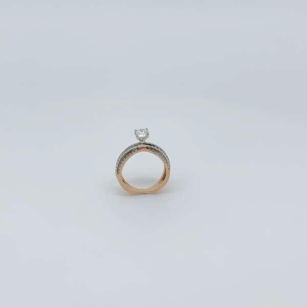Twined Graced Diamond Ring
