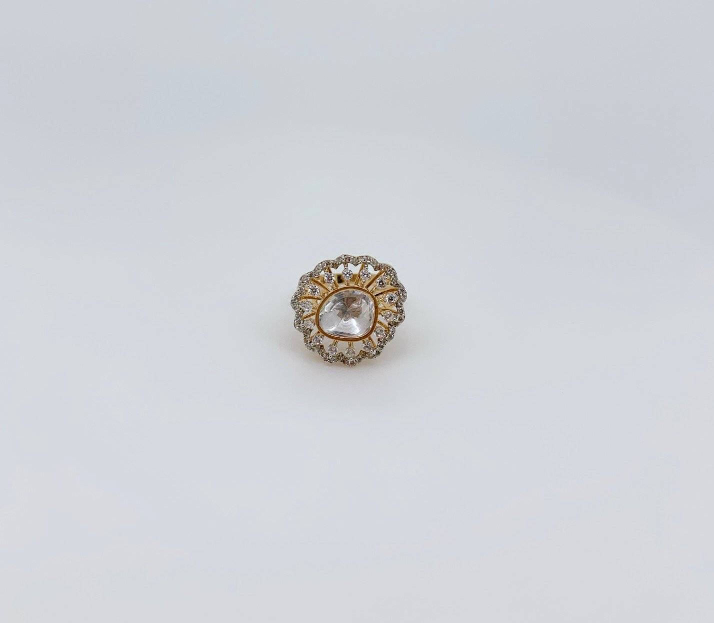 Floral Flare Diamond Ring