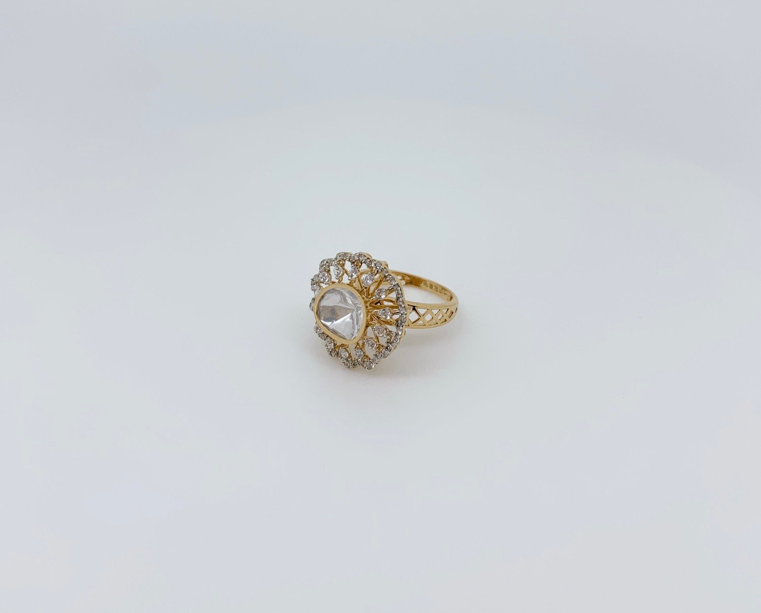 Floral Flare Diamond Ring - Image 4