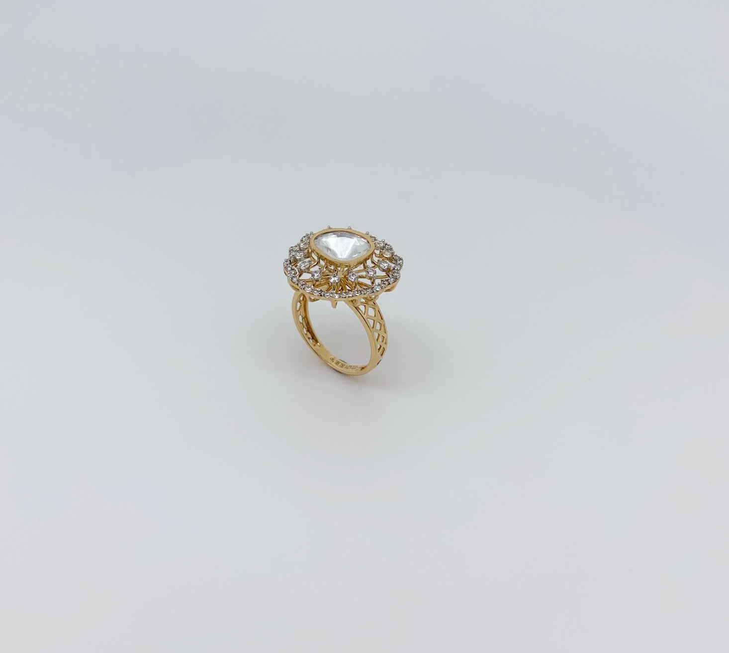 Floral Flare Diamond Ring - Image 3