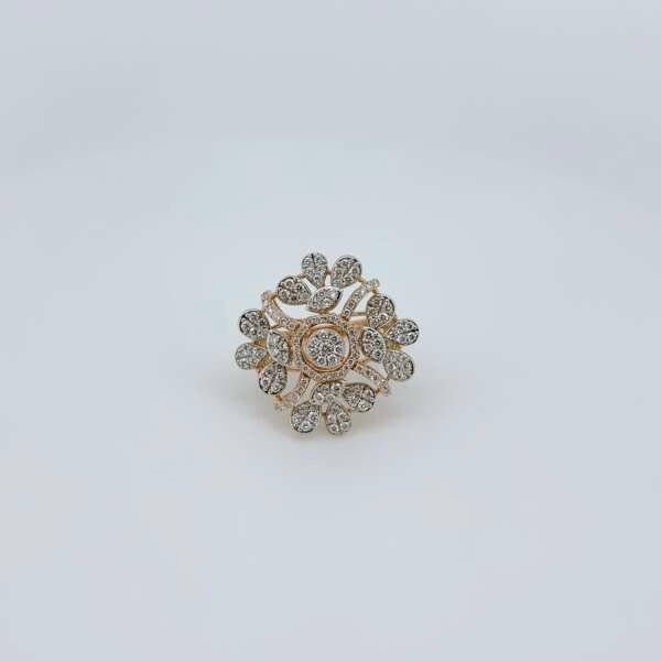 Regal Petals Diamond Cluster Ring