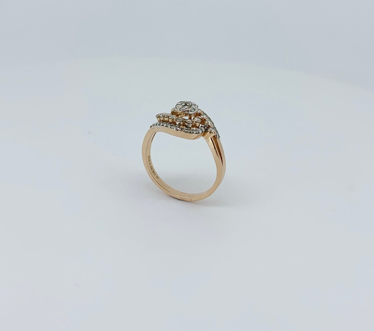 Radiant Bloom Diamond Ring / Glorious Cocktail Look Diamond Ring - Image 3