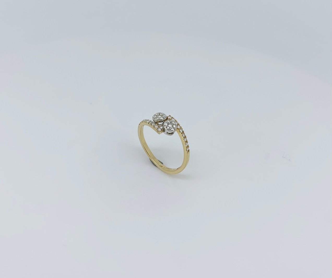 Swirl Bloom Diamond Ring For Her - Image 3