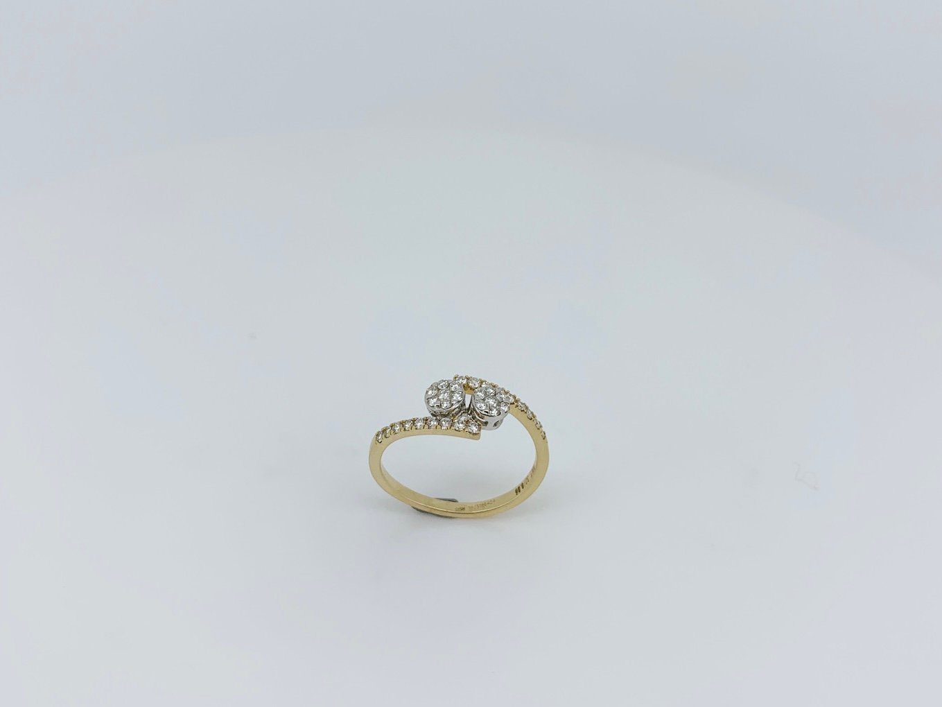Swirl Bloom Diamond Ring For Her - Image 2