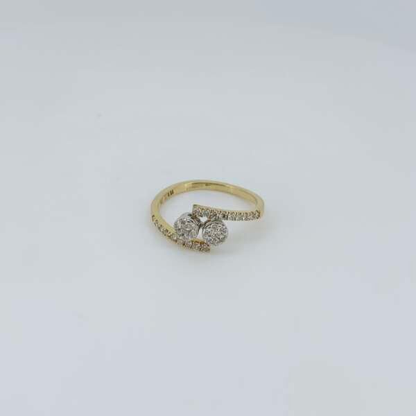 Swirl Bloom Diamond Ring For Her
