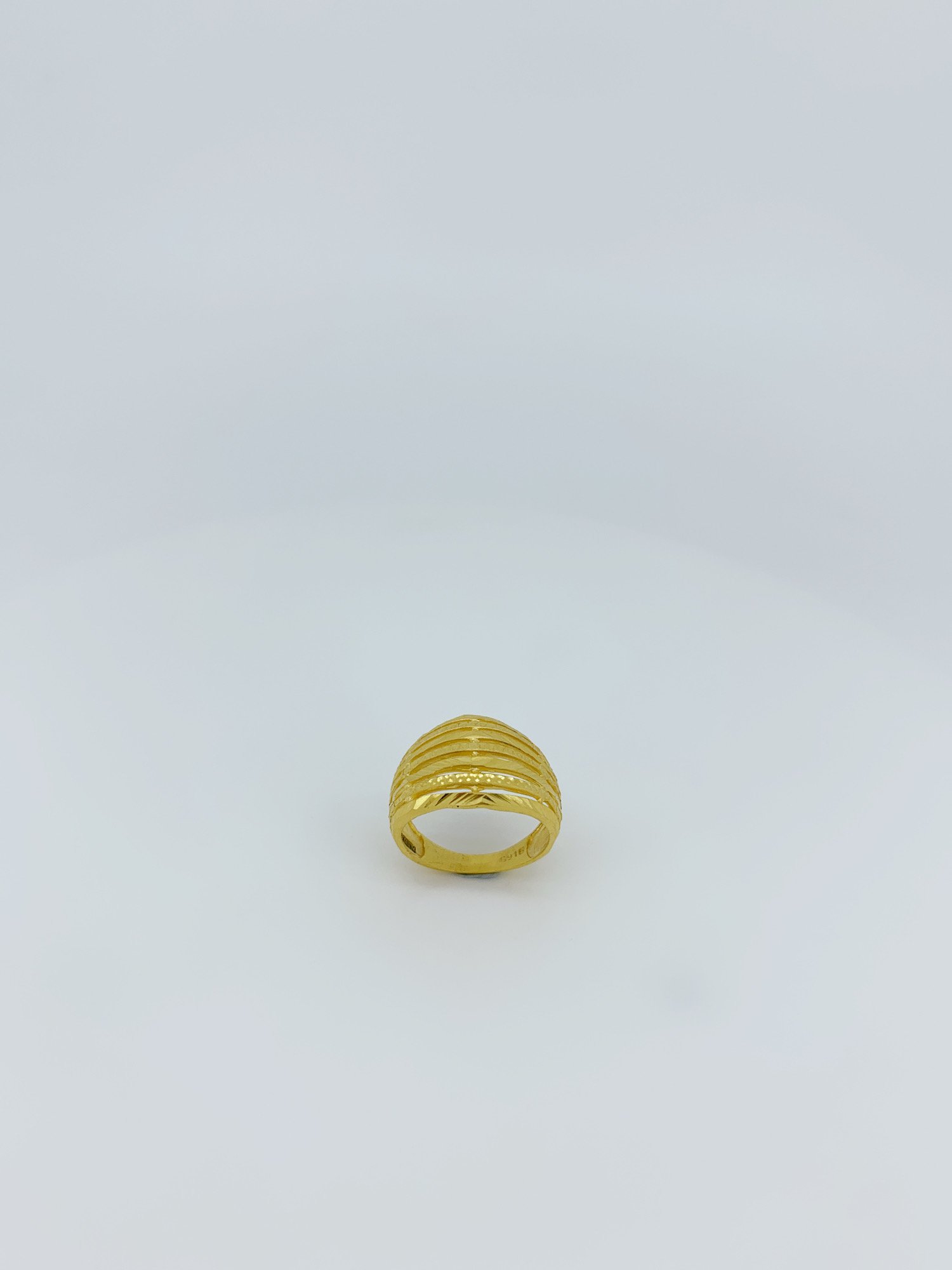 22K Refined Layered Gold Ring